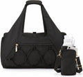 Gym Bag for Women, Yoga Mat Bag with Shoe Compartment and Wet Pocket, Sport Yoga Gym Bag with Yoga Strap, Carryall Yoga Tote Bag
